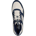 Skechers Skech-Air Court - Yatton Sneakers Da Uomo In Pelle Blu Marino/Naturale