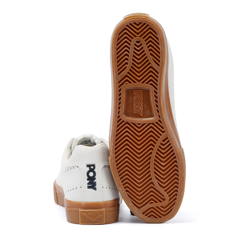 Pony Highbridge Low Sneakers Bianche In Camoscio