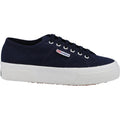 Superga 2740 Platform Sneakers Da Donna In Cotone Blu Scuro