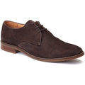 Base London Bronte Scarpe Oxford In Pelle Scura Da Uomo Marrone Scuro