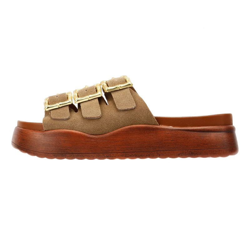Desert Fleur Gypsum  Sandali Beige In Camoscio Da Donna