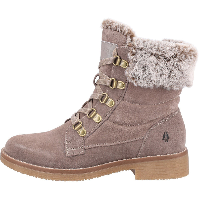 Hush Puppies Florence Stivali Da Donna In Pelle Color Taupe