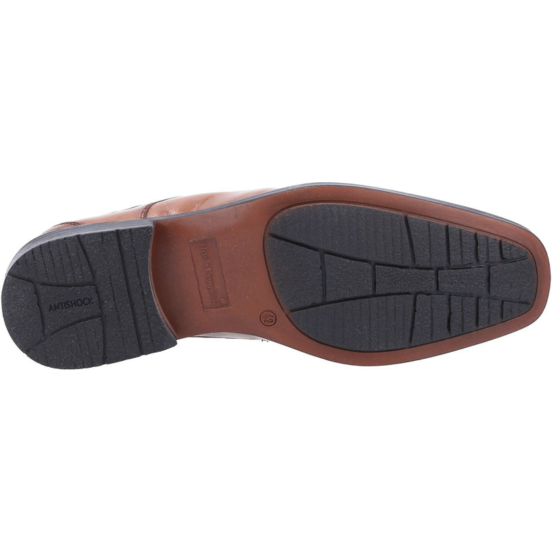 Hush Puppies Brandon Scarpe In Pelle Da Uomo Color Cuoio Con Lacci.