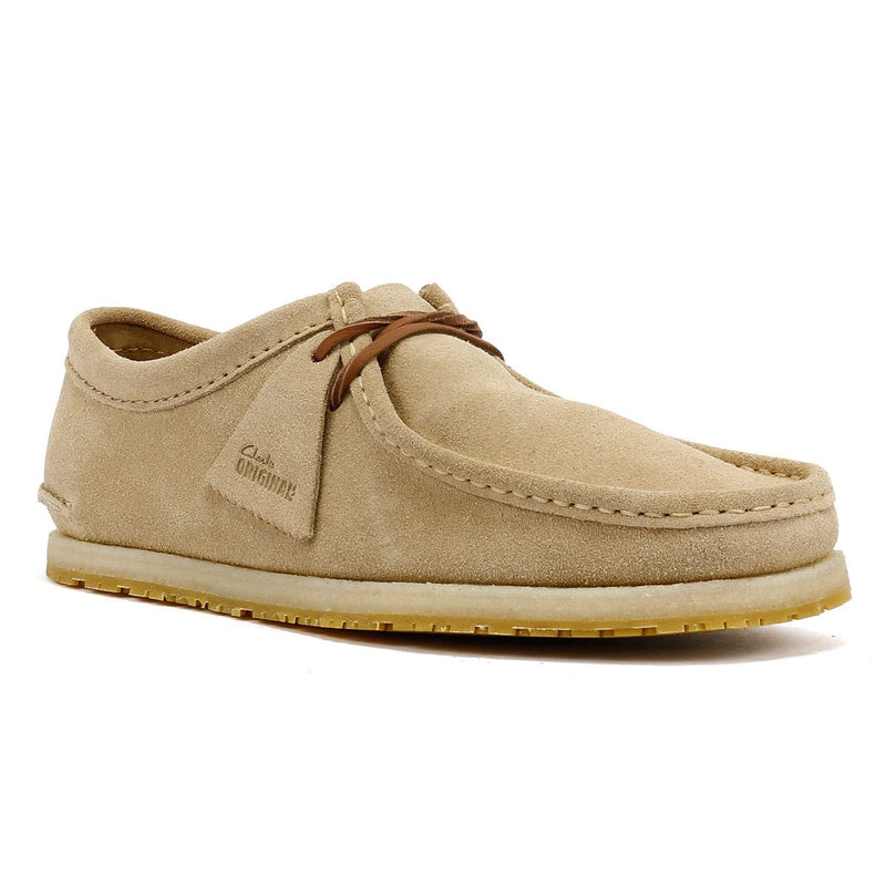 Clarks Originals Godney Lace Scarpe Stringate Beige In Camoscio Da Uomo