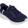 Skechers Ultra Flex 3.0 Easy Step Sneakers Da Donna In Tessuto Blu Scuro/Lavanda.