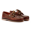 Timberland Classic 2 Eye Scarpe In Pelle Marrone Con Lacci Da Uomo