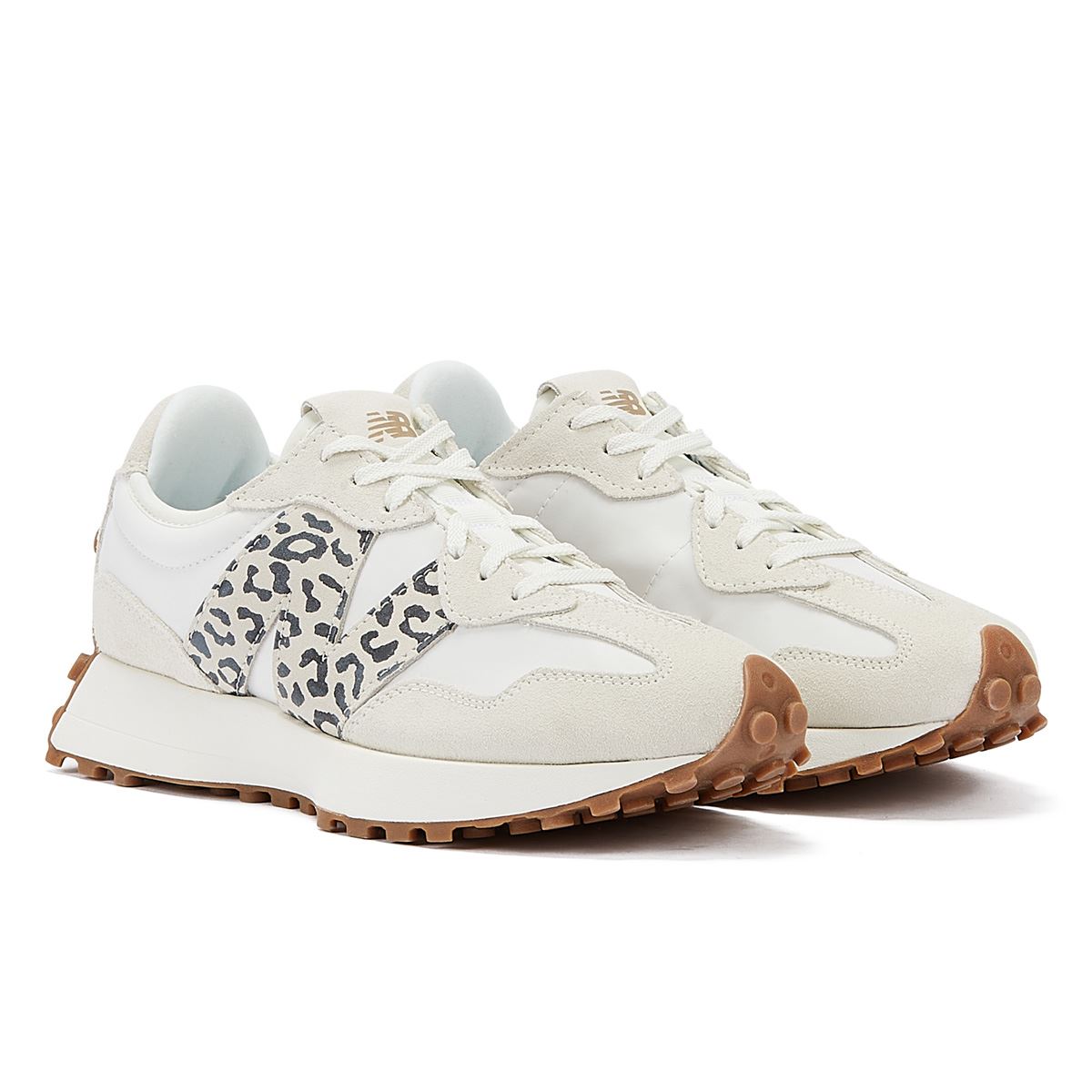 New Balance 327 Animal Print Sea Salt Donna White Trainer