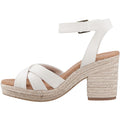 TOMS Majorca Strappy Sandali Leggeri Da Donna In Pelle Color Sabbia