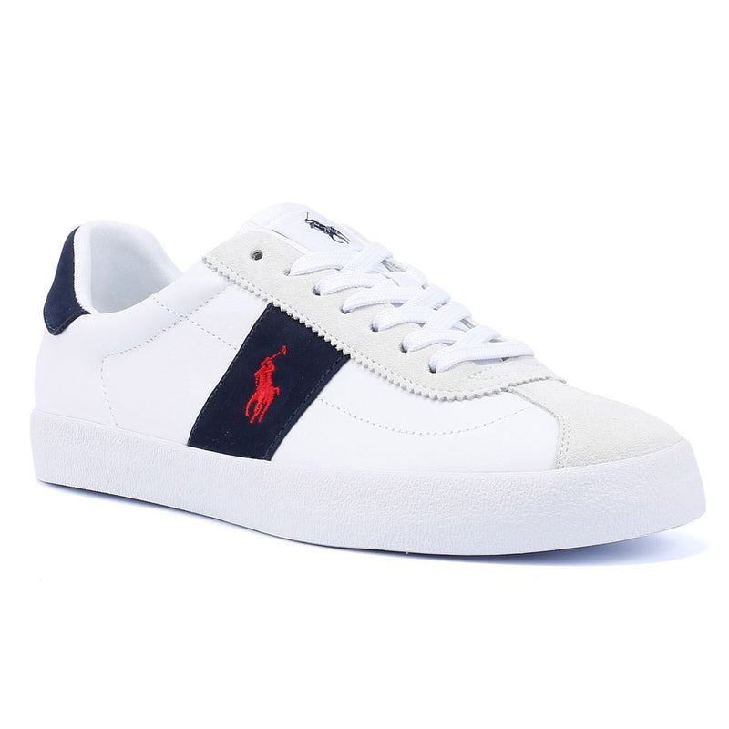 Ralph Lauren Vulc II Sneakers Bianche Da Uomo In Pelle