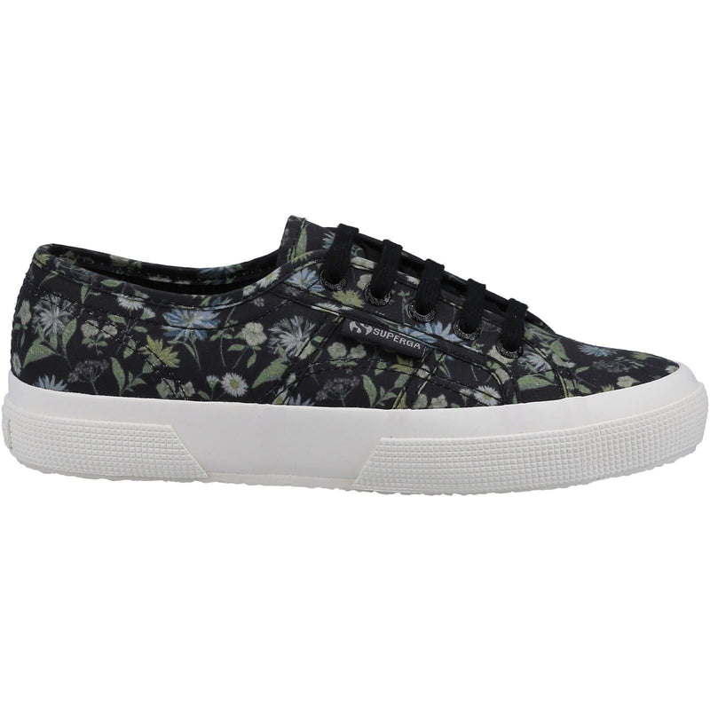 Superga 2750 Floral Print Sneakers Da Donna In Cotone Grigio Scuro/Stampa Floreale