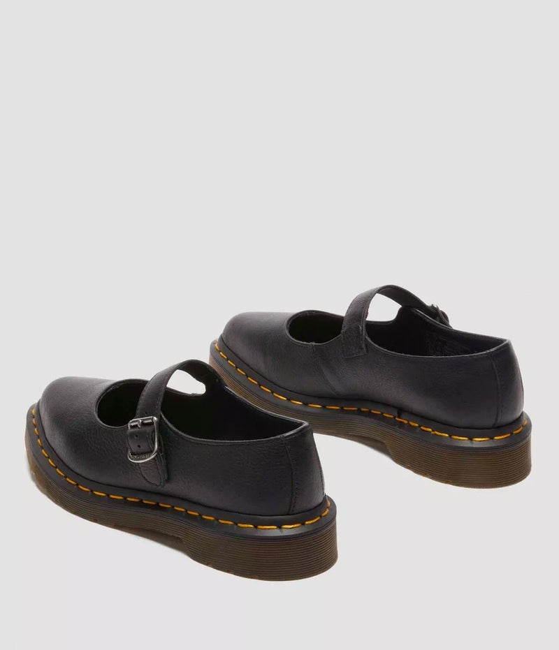 Dr. Martens Elphie Mary Jane Virginia Scarpe Nere Da Donna In Pelle