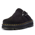 Dr. Martens Zebzag Ciabatte Mule In Camoscio Nero