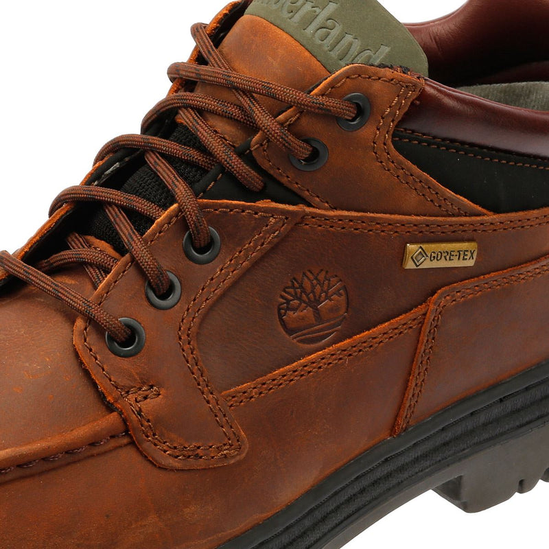 Timberland Heritage Low Lace Gore-Tex Stivali Da Uomo In Pelle Marrone.