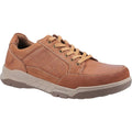 Hush Puppies Finley Scarpe In Pelle Da Uomo Color Cuoio Con Lacci.