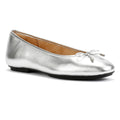 FitFlop Delicato Scarpe Piatte In Pelle Argentata Da Donna