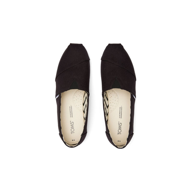 TOMS Alpargata Espadrillas Nere Da Uomo In 100% Cotone
