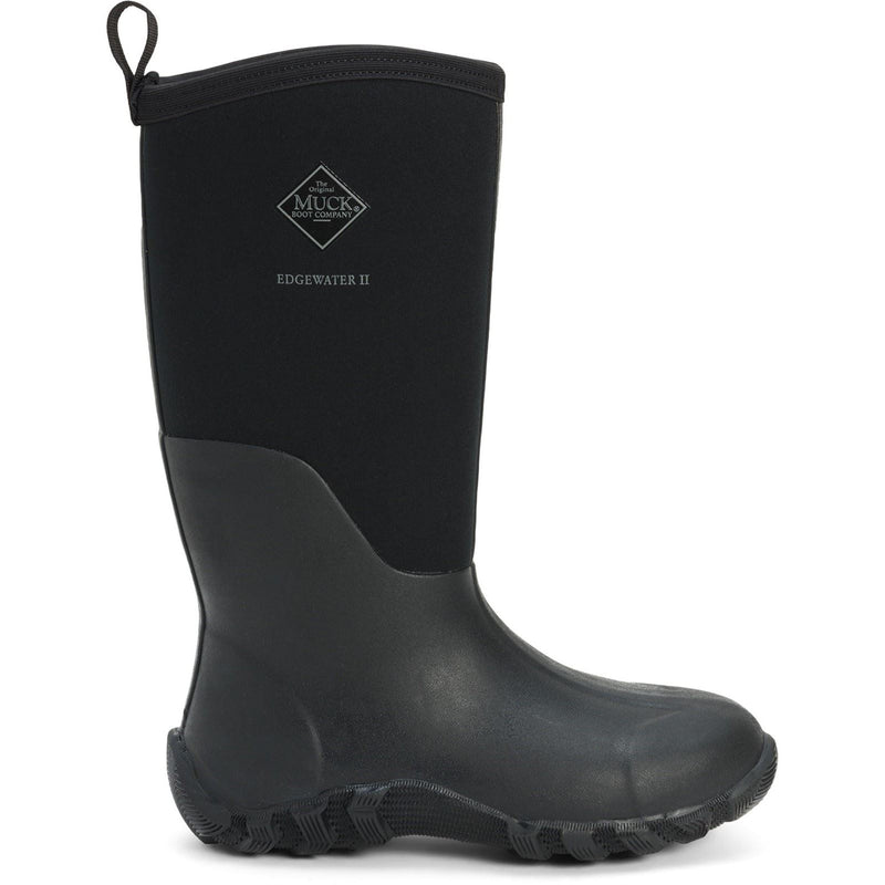 Muck Boots Edgewater II Stivali In Gomma Nera Da Pioggia