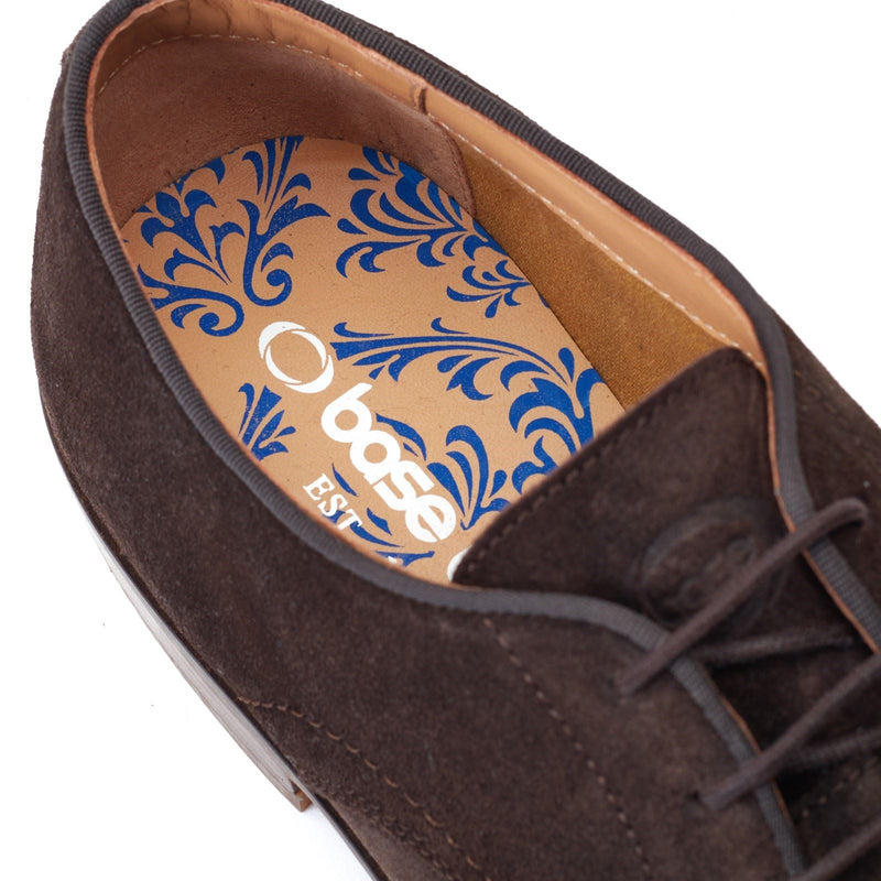 Base London Bronte Scarpe Oxford In Pelle Scura Da Uomo Marrone Scuro