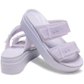Crocs Brooklyn Buckle Low Wedge Sandali Viola Da Donna