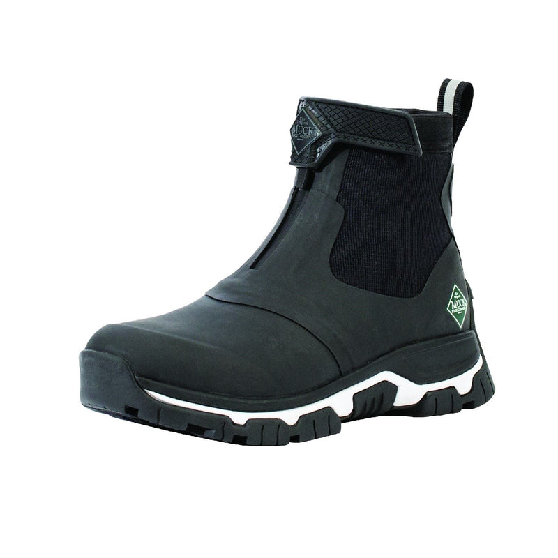 Muck Boots Apex Mid Zip Stivali Di Gomma Neri/Bianchi