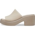 Crocs Brooklyn Slide Heel Sandali Da Donna Color Taupe