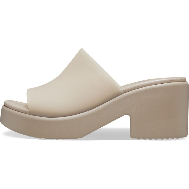Crocs Brooklyn Slide Heel Sandali Da Donna Color Taupe