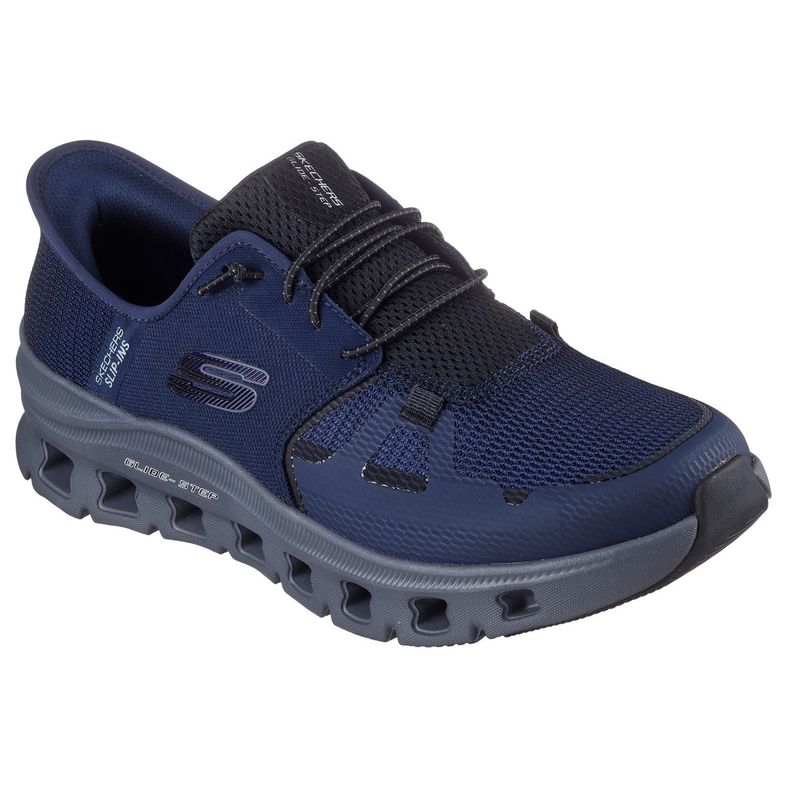 Skechers Glide-Step Pro Sneakers Da Uomo In Tessuto Blu Marino/Carbone