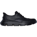 Skechers Garza Sully Scarpe Stringate In Pelle Da Uomo Nere