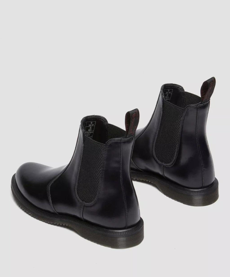 Dr. Martens Flora Chelsea Stivali Da Donna In Pelle Nera