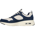 Skechers Skech-Air Court - Yatton Sneakers Da Uomo In Pelle Blu Marino/Naturale