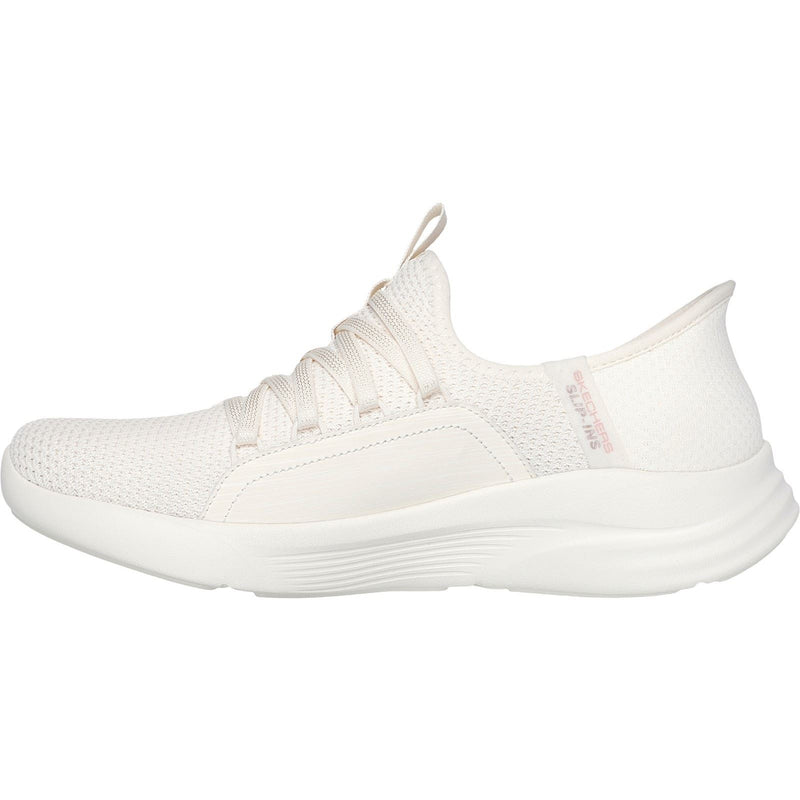 Skechers Relaxed Fit Sport Ballet Chic Sneakers Da Donna In Tessuto Color Panna