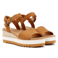 TOMS Diana Zeppe In Pelle Marrone Da Donna