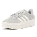 Adidas VL Court Bold Scarpe Da Ginnastica Grigie In Pelle Da Donna