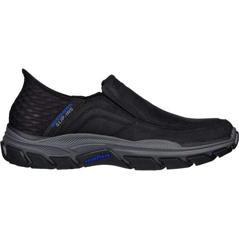 Skechers Respected Elgin Scarpe Da Mocassino Nere In Pelle Da Uomo