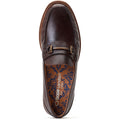 Base London Madison Scarpe Da Uomo In Pelle Color Cuoio Bruciato