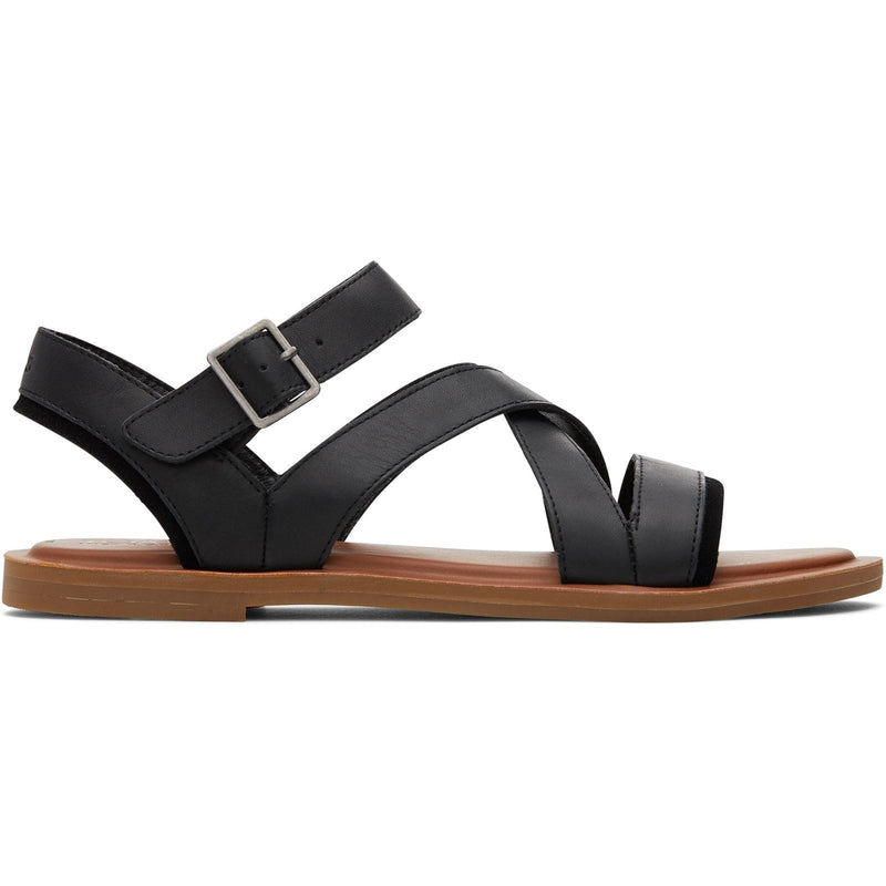 TOMS Sloane Sandali Neri Da Donna Al 100% In Pelle Di Mucca