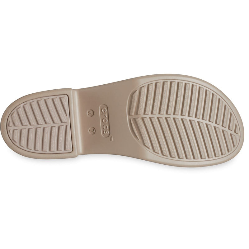 Crocs Brooklyn Slide Heel Sandali Da Donna Color Taupe