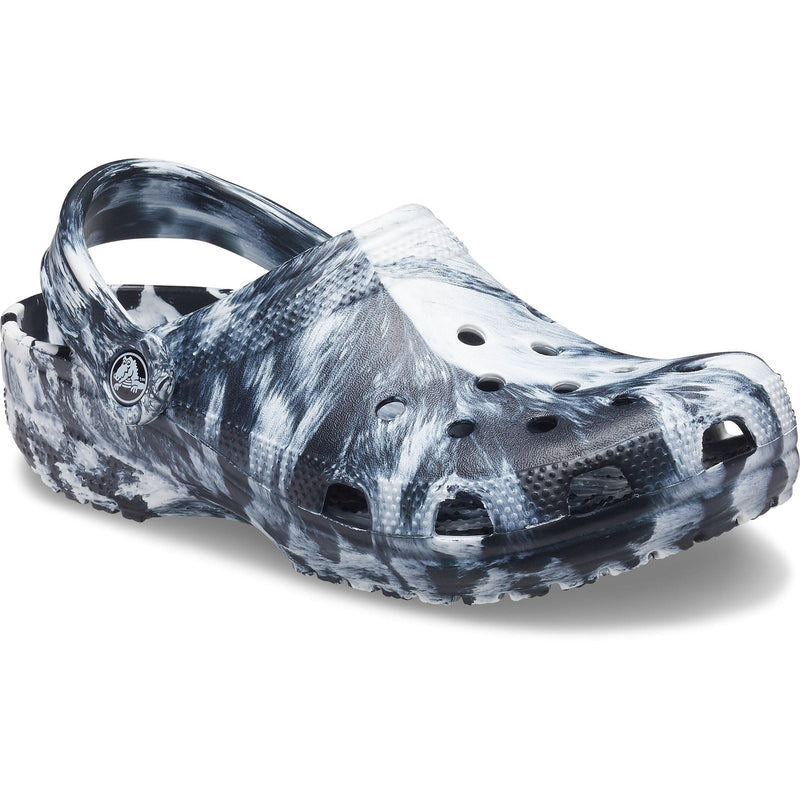 Crocs Marble Zoccoli Bianchi/Neri In Termoplastica