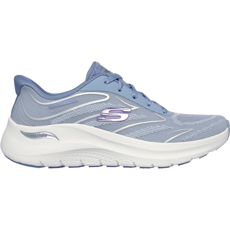 Skechers Arch Fit 2.0 Scarpe Da Ginnastica Blu/Viola Da Donna In Tessuto