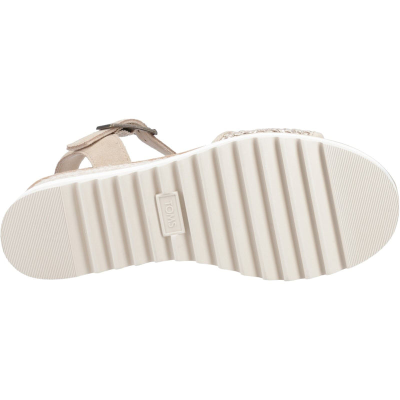 TOMS Diana Sandali Da Donna In Pelle Color Champagne