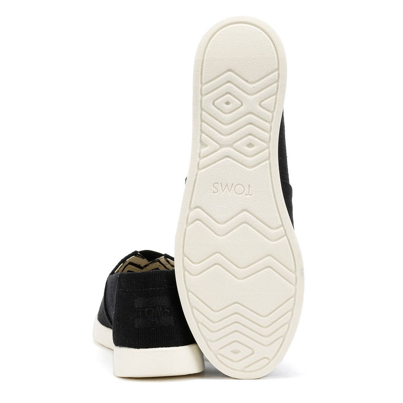 TOMS Alpargata Plus Heritage Scarpe Espadrillas Nere Da Donna In Canvas