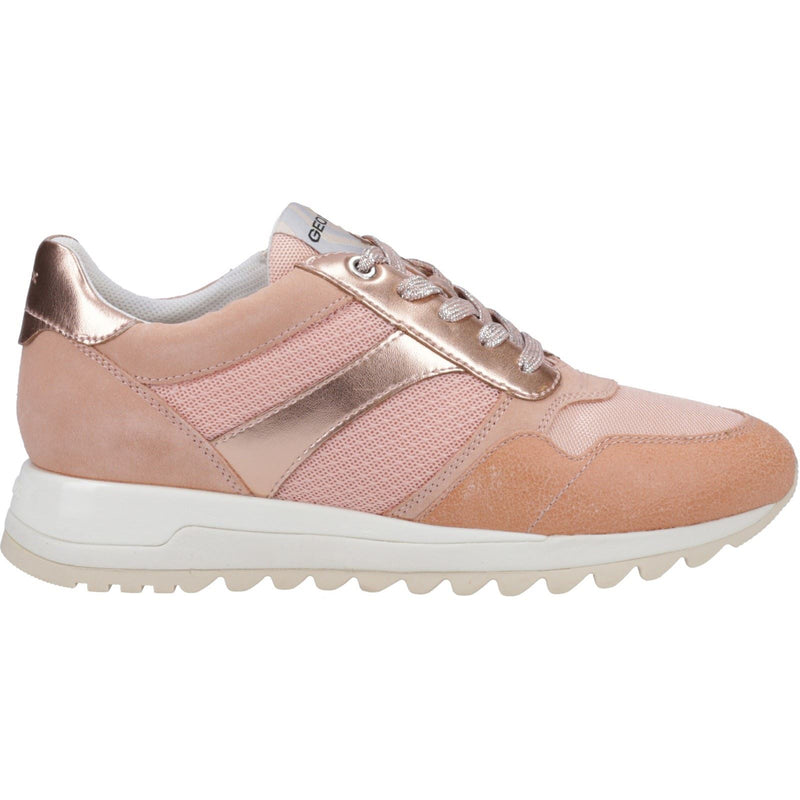 Geox Tabelya Sneakers In Pelle Da Donna Color Pesca