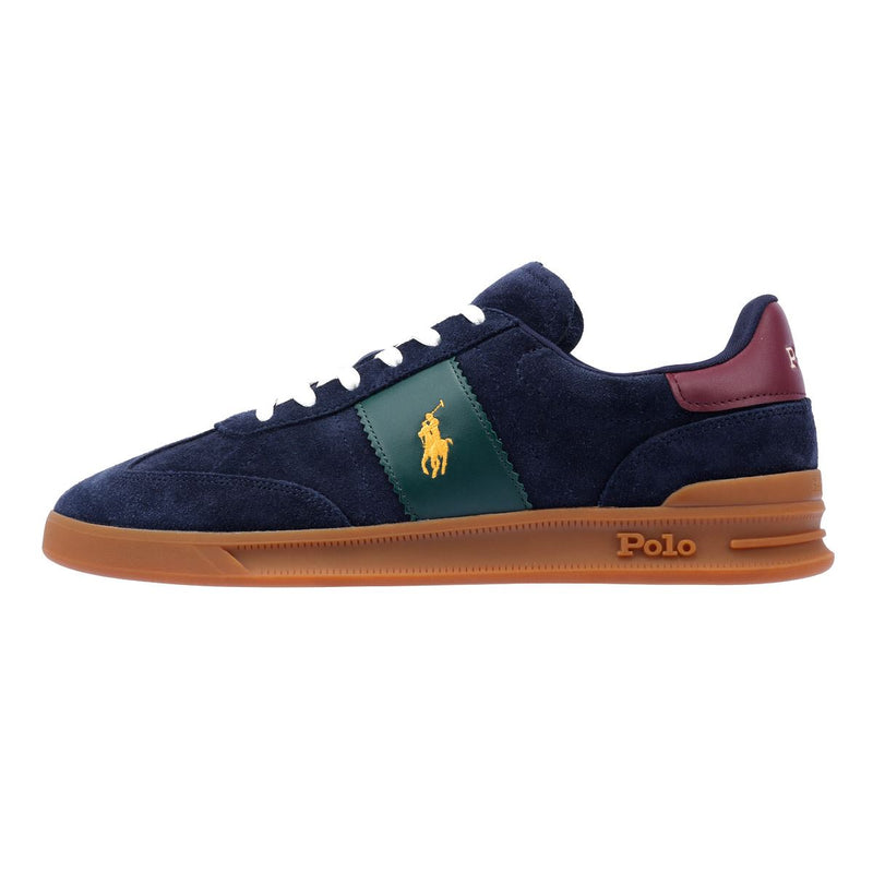 Ralph Lauren Heritage Area Sneakers Blu Da Uomo In Camoscio