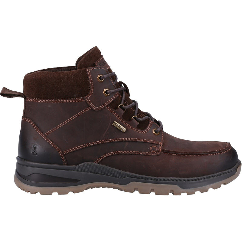 Hush Puppies Palmer Stivali Da Uomo In Pelle Marrone.
