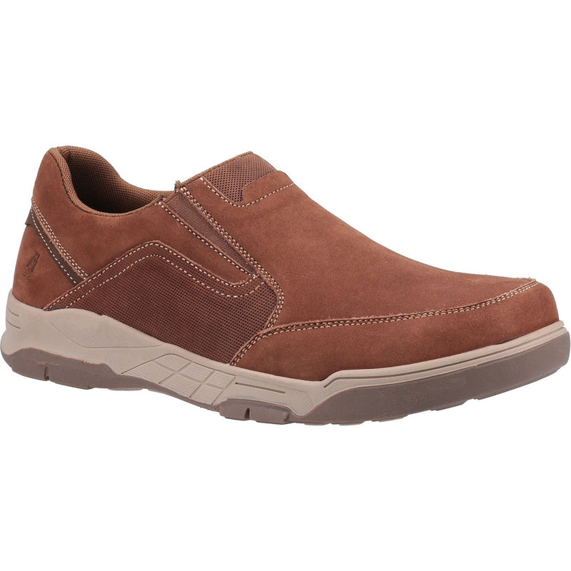 Hush Puppies Fletcher Mocassini Da Uomo In Pelle Color Cuoio.