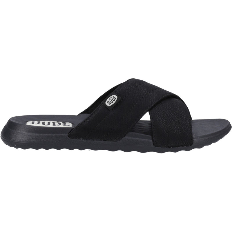 HEYDUDE Christi Slide Distressed Sandali Neri Da Donna