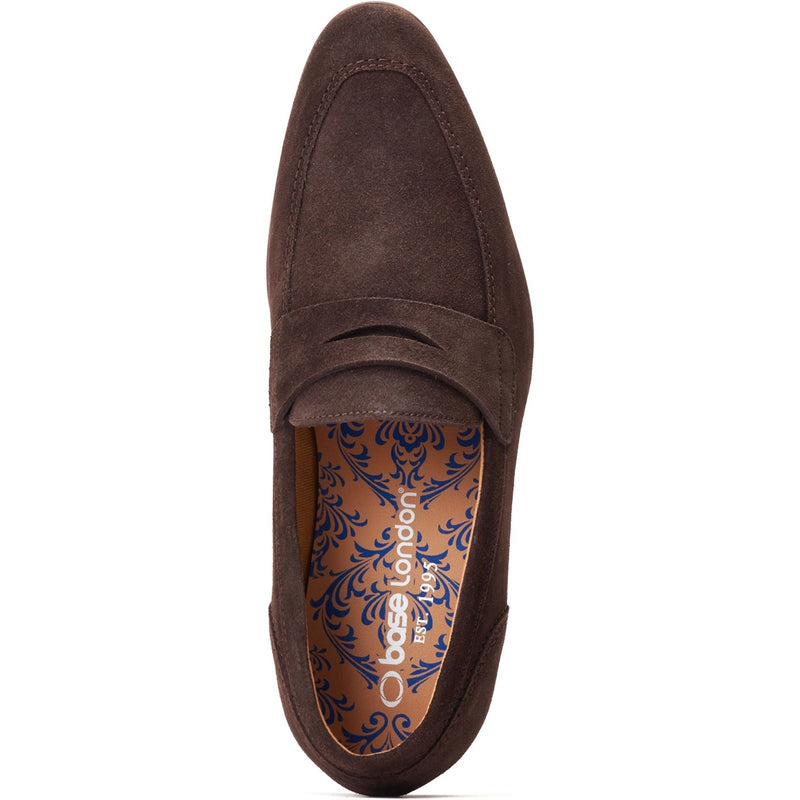 Base London Bruno Scarpe Da Uomo In Pelle Marrone Bruciata