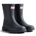 Hunter Downpour Short Boot Stivali Di Gomma Da Donna Blu Navy
