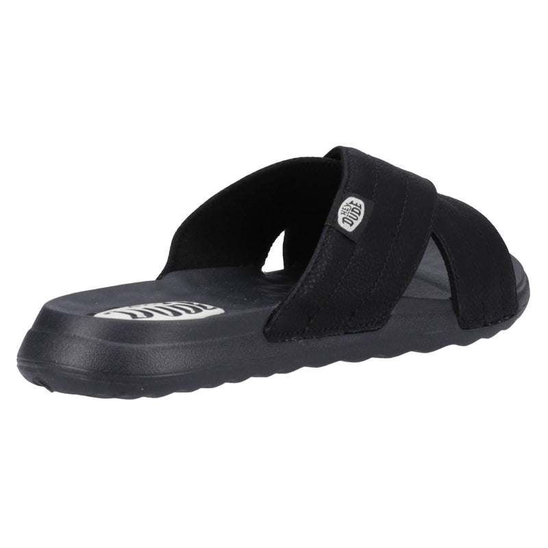 HEYDUDE Christi Slide Distressed Sandali Neri Da Donna
