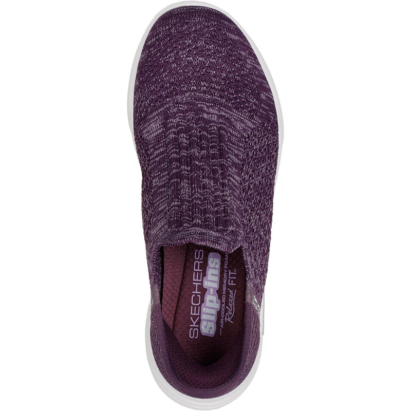 Skechers Relaxed Fit Sport Sneakers Da Donna In Poliestere Viola Scuro
